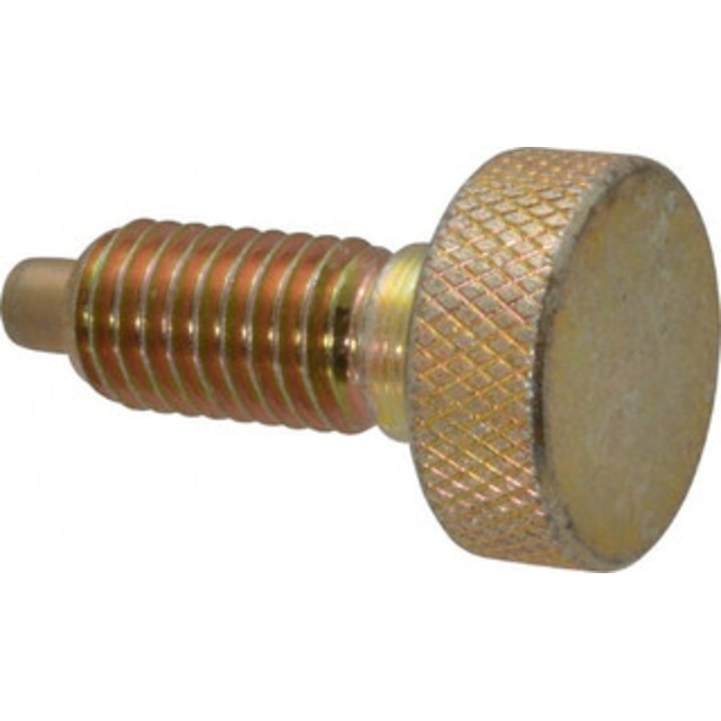 Gibraltar 1/2-13, 7/8 Thread Length, 1/4 Max Plunger Diam, 1 Lb Init to 10 Lb Final End Force, Knob Handle Plunger Knurled Knob, 1.13 Body Length, 7/8 Length Under Head/Shoulder, 1/4 Plunger Projection KNL-4-G – 04455390