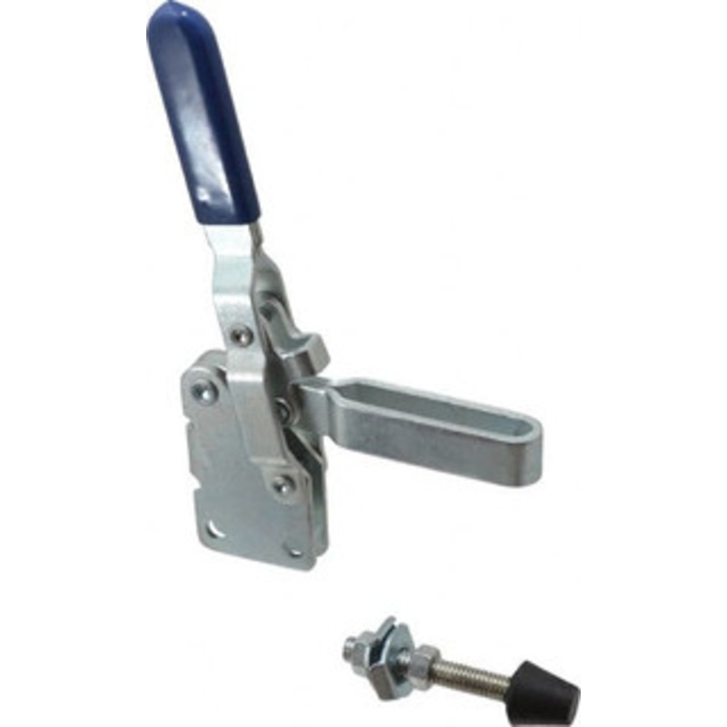 Gibraltar 600 Lb Holding Capacity, Vertical Handle, Manual Hold Down Toggle Clamp 58 Handle Movement, 106 Bar Opening, U-Bar, Straight Base, Carbon Steel GIB-U-112-19 – 77864460