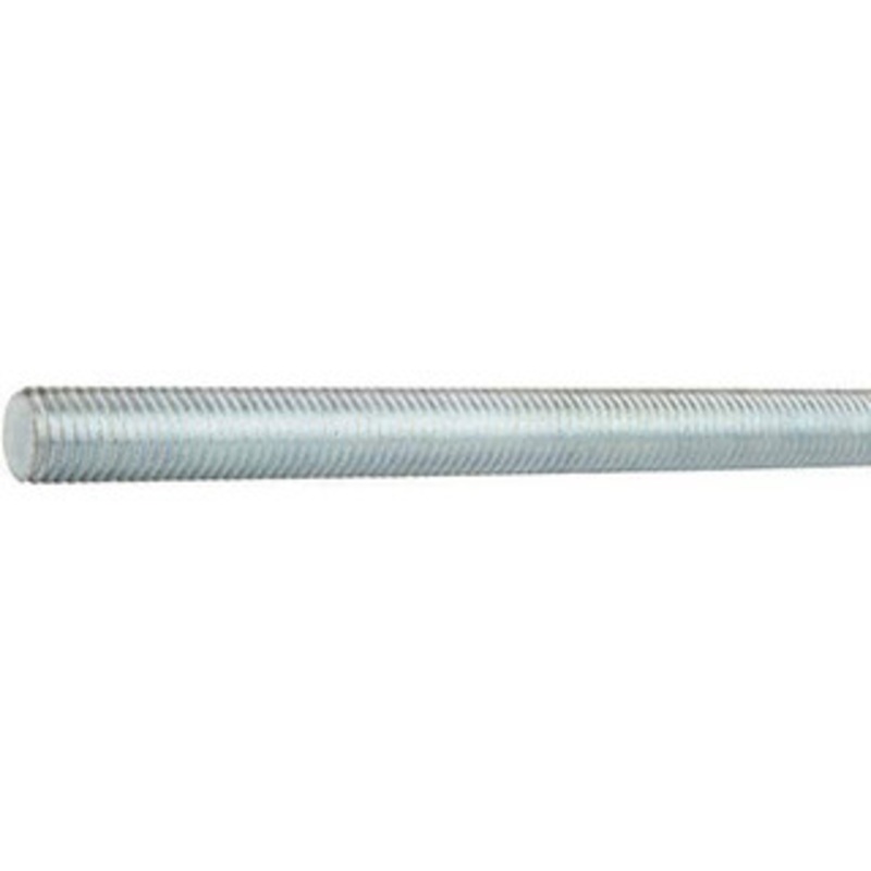 Made in USA 1-8 x 10 ft. Medium Carbon Steel General Purpose Threaded Rod Right Hand Thread, Zinc Plated Finish, UNC 03167 – 52295896