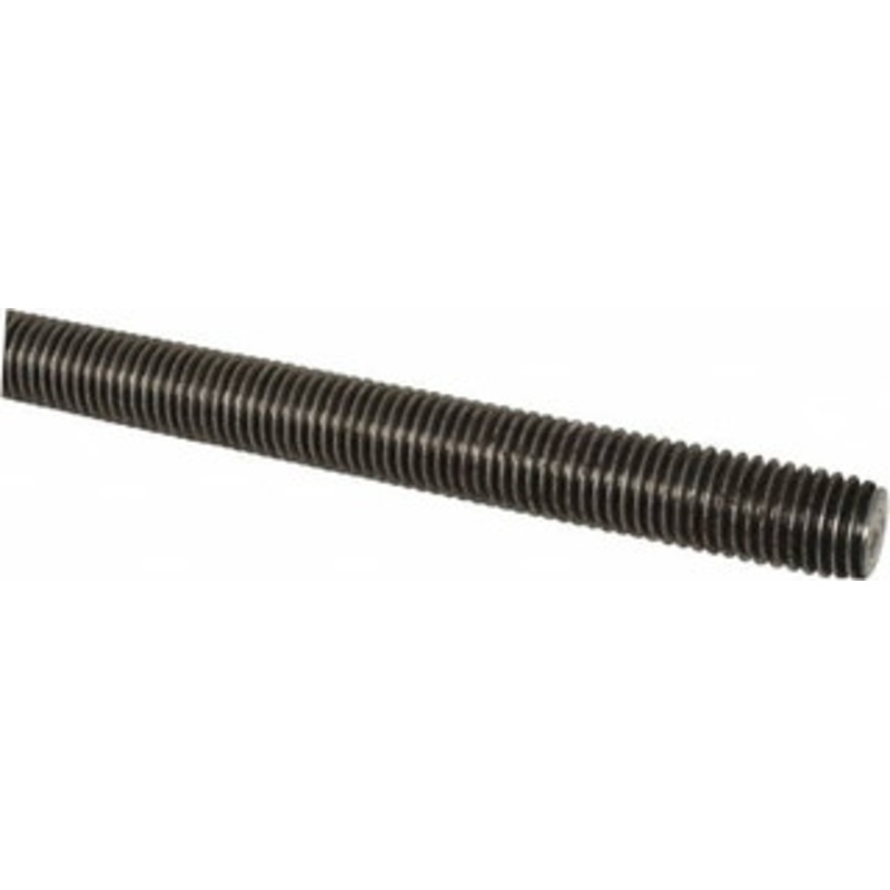 Made in USA 1-8 x 6 ft. Low Carbon Steel Threaded Rod Right Hand Thread, Oil Finish, UNC 01166 – 66049289