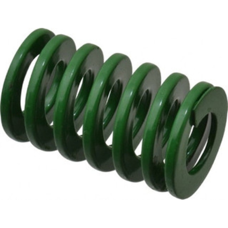 Danly 1-1/4 Hole Diam, 5/8 Rod Diam, 2 Free Length, Green Die Spring 40.7 Lb Max Deflection, 0.8 Max Deflection, Light Duty, Chromium Vanadium Steel 9-2008-11 – 76011030
