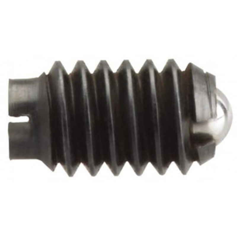Gibraltar 1/2-13, 0.281 Ball Diam, 3/4 Body Length, 0.072 Max Ball Reach, Threaded Ball Plunger Stainless Steel Body, Stainless Steel Ball, 3 Lb Initial End Force, 6 Lb Final End Force, Locking Element 10113-G – 85508406