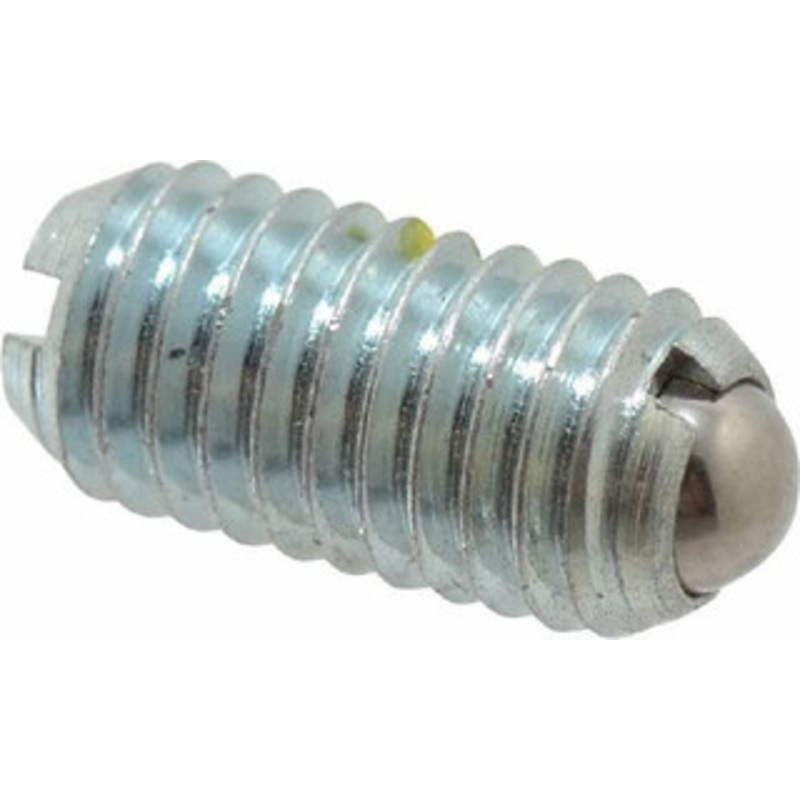 Gibraltar M8x1.25, 5mm Ball Diam, 16mm Body Length, 1.5mm Max Ball Reach, Threaded Ball Plunger Steel Body, Steel Ball, 1.12 Lb Initial End Force, 2.25 Lb Final End Force, Locking Element MSW10-5BLCZ-PTG – 06693444