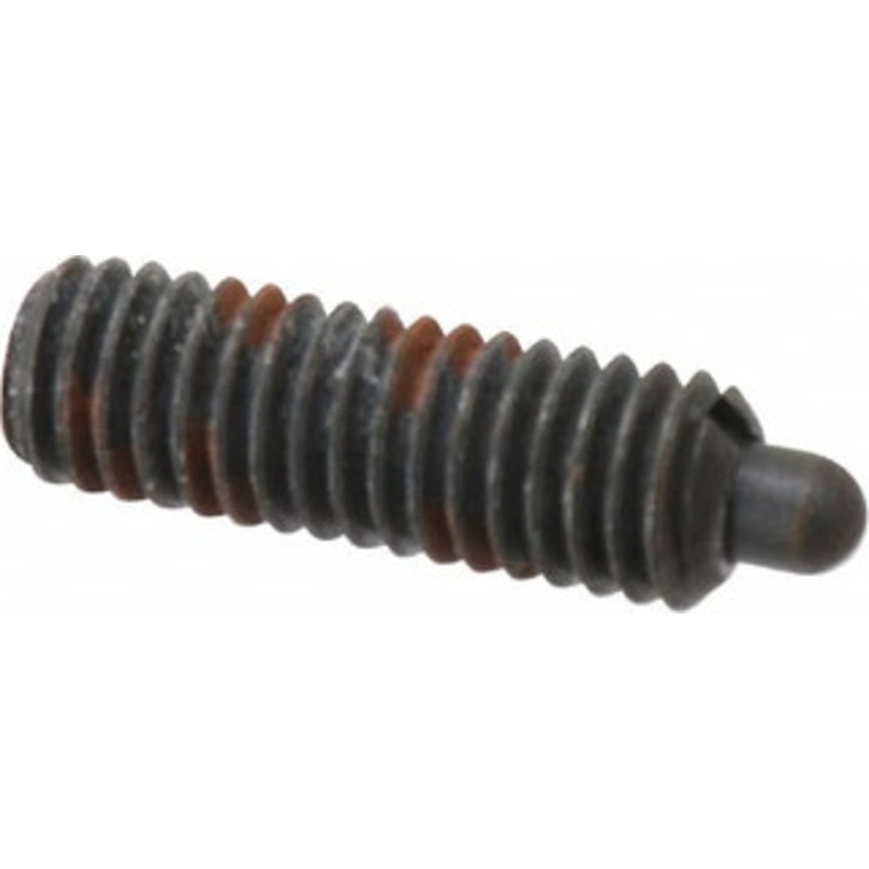 Jergens 3/8-16, 1-1/8 Thread Length, 3/16 Plunger Projection, Steel Threaded Spring Plunger 0.186 Max Plunger Diam, 1-1/8 Plunger Length, 5.5 Lb Init End Force, 14.5 Lb Final End Force, 3/16 Hex 26827 – 82411141