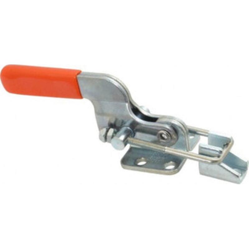 Knu-Vise 700 Lb Capacity, Horizontal, U Hook, Flanged Base, Carbon Steel Pull Action Latch Clamp 1-3/4 Drawing Movement, 5-3/8 OAL, Straight Handle PCU-700 – 05761192