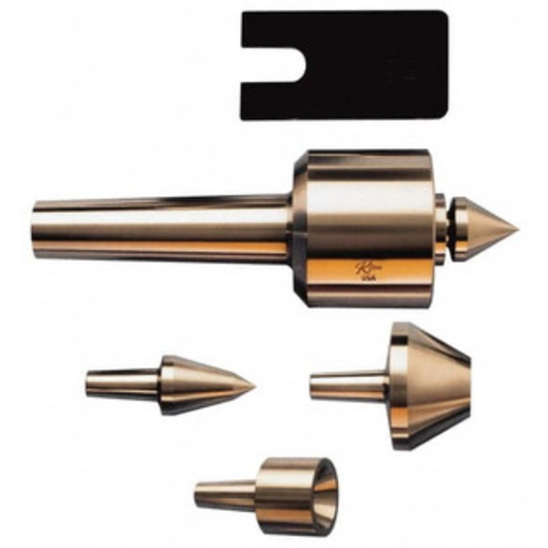 Riten 4 Point, 350 Lb Max Workpiece, Bull Nose, Female, Standard & Tracer Points, Hardened Tool Steel, Live Center & Point Set 3MT Taper, Interchangeable 49503 – 60244225