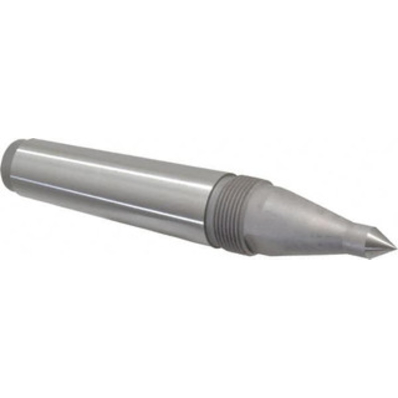 Royal 1.231 Head Diam, Hardened Steel Long Point Solid Dead Center 4MT Morse Taper, 1/2 Point Diam, 0.81 Point Length, 7-5/16 OAL 11531 – 00100743