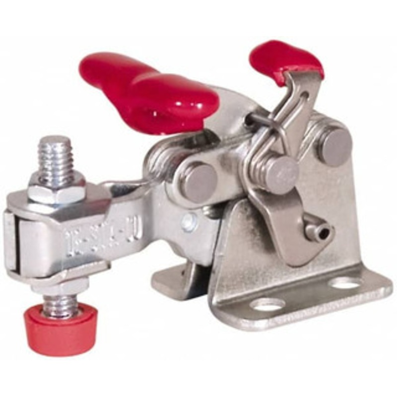 Destaco 150 Lb Holding Capacity, Horizontal Handle, Manual Hold Down Toggle Clamp 170 Handle Movement, 90 Bar Opening, U-Bar, Flanged Base, Electro-Plated Zinc, Carbon Steel 305-UR – 88153697