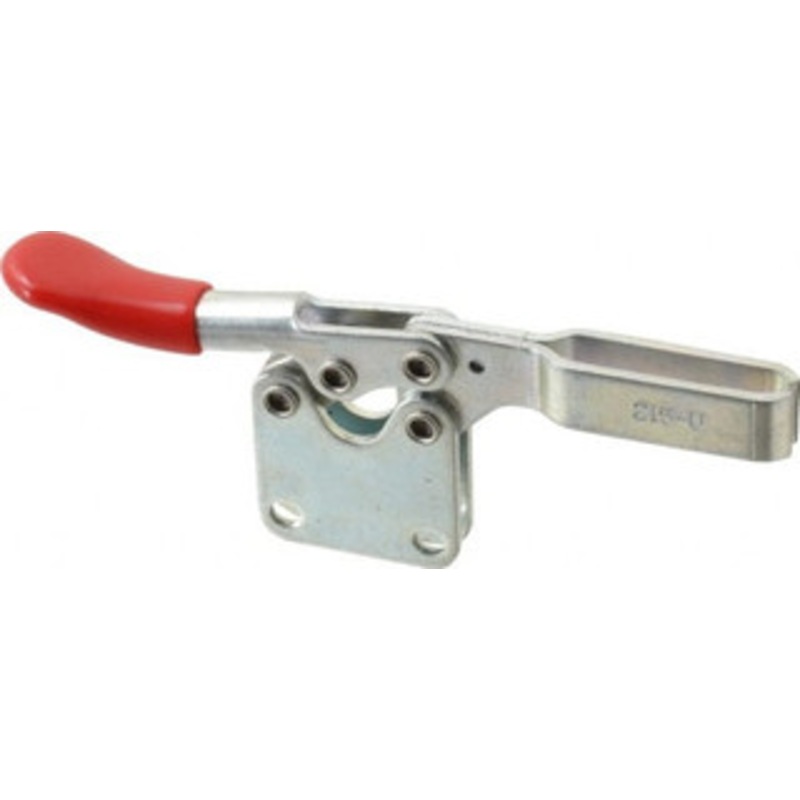 Destaco 200 Lb Holding Capacity, Horizontal Handle, Manual Hold Down Toggle Clamp 78 Handle Movement, 87 Bar Opening, U-Bar, Straight Base, Electro-Plated Zinc, Carbon Steel 215-UB – 95105698