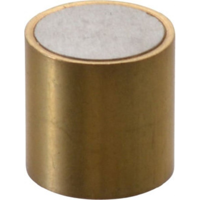 Eclipse Magnetics 1/2 Diam x 1/2 High, 0.23 Lb Average & 0.45 Lb Max Pull Force, Brass Alnico Shielded Magnet 798.8F Max Operating Temp, 0.032 Wall Thickness, Grade 5 Alnico E536/MSC – 60065356