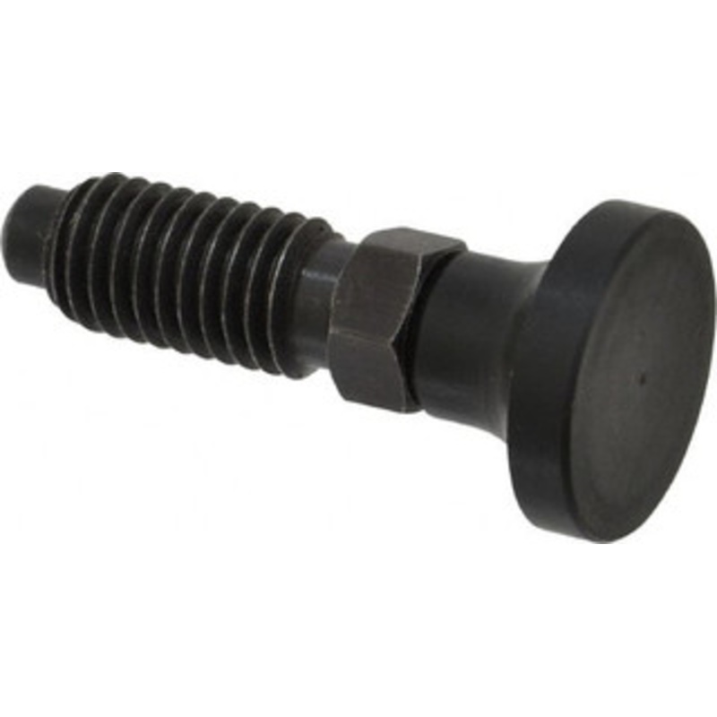 Gibraltar 1/2-13, 1 Thread Length, 0.31 Max Plunger Diam, 0.5 Lb Init to 1.75 Lb Final End Force, Knob Handle Plunger Delrin Knob, 1-1/4 Body Length, 1 Length Under Head/Shoulder, 1/4 Plunger Projection DKN50-PT-G – 40074486