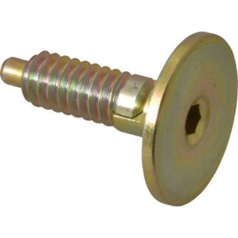Gibraltar 1/4-20, 0.4 Thread Length, 0.123 Max Plunger Diam, 1 Lb Init to 4 Lb Final End Force, Locking Knob Handle Plunger Countersunk Knob, 1/8 Plunger Projection HDLS-1-G – 04455887