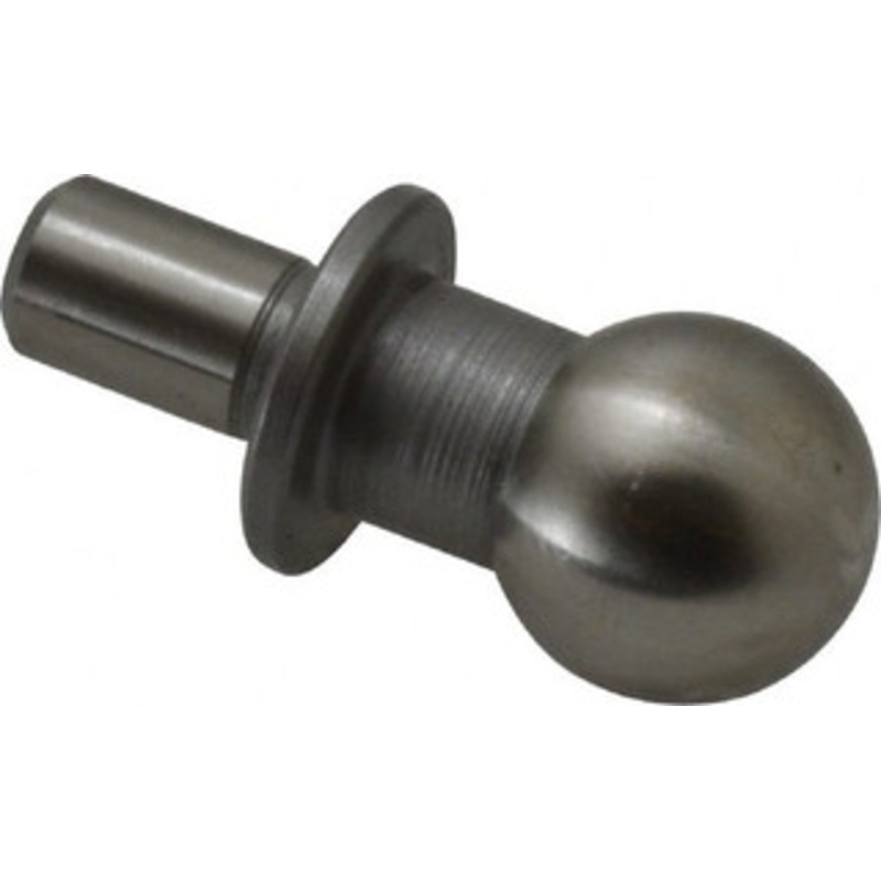 Gibraltar 12mm Ball Diam, 6mm Shank Diam, Steel Inspection Tooling Ball Thread Shank, 22mm Ball Center to Shank Bottom, 12mm Ball Center to Shoulder Bottom, with Shoulder 826887-G – 64254923