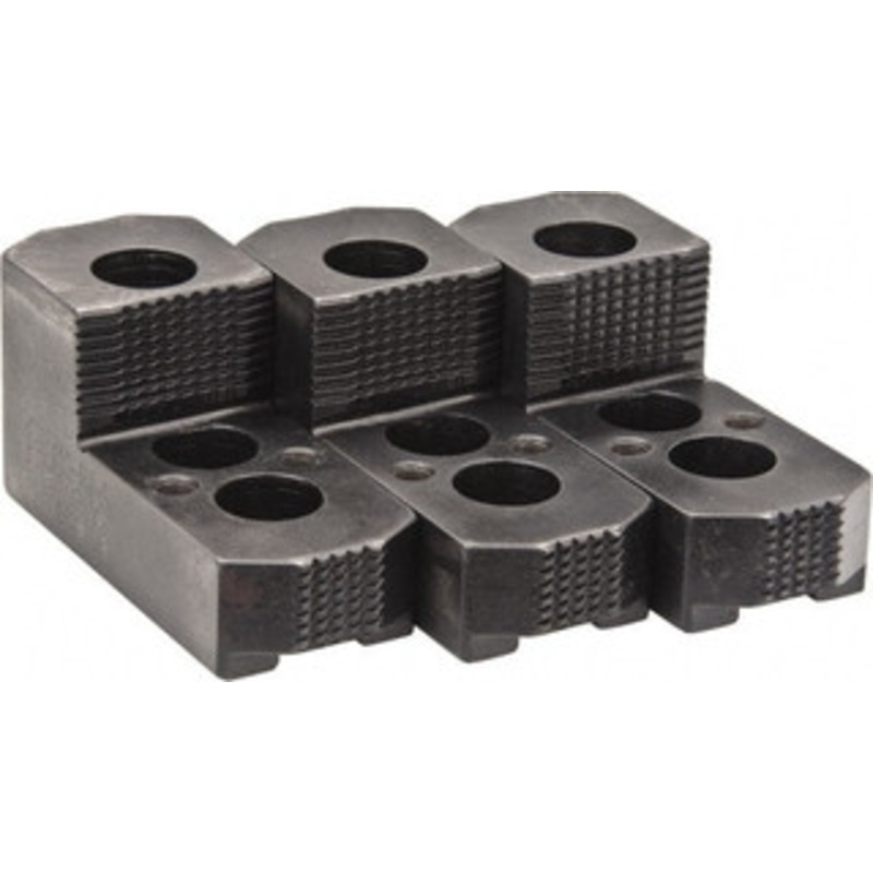 H&R Mfg. 12 Max Chuck Diam 1.5mm x 60 Serrated Hard Lathe Chuck Top Jaws 1 Step, Case Hardened Steel, 0.827 Groove Width, 2 OAW x 4.875 OAL x 2.469 OAH HR112RJSS – 06828198