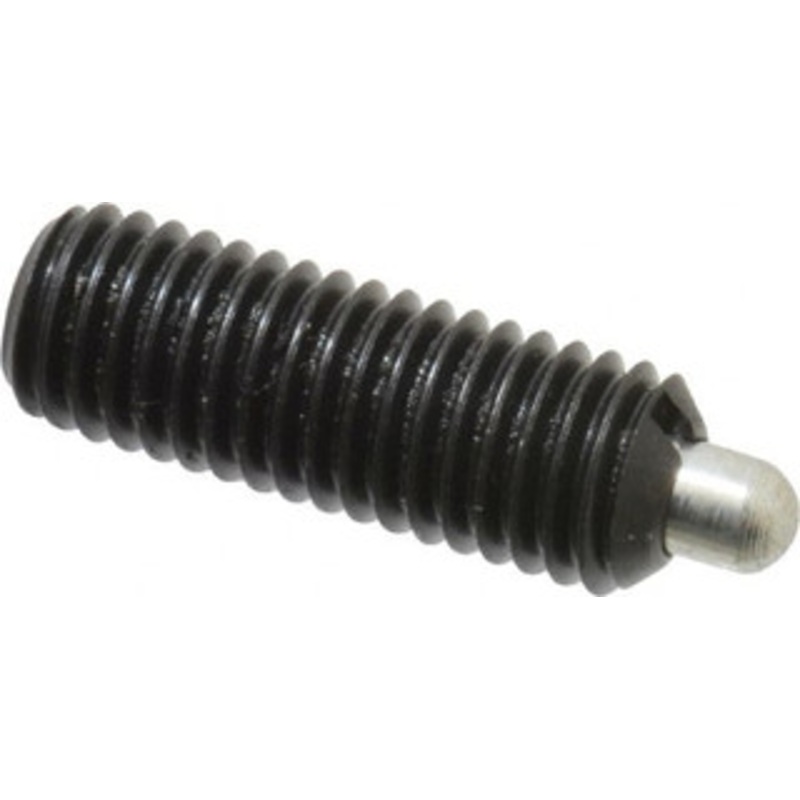 Jergens M10 x 1.5, 29mm Thread Length, 5mm Plunger Projection, Steel Threaded Spring Plunger 4.72mm Max Plunger Diam, 29mm Plunger Length, 1.26 Kg Init End Force, 3.26 Kg Final End Force, 5mm Hex 27274 – 82506098