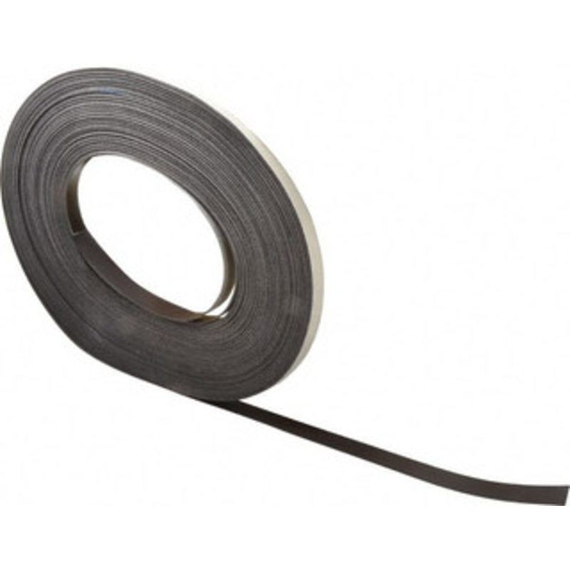 Mag-Mate 100 ft. Long x 1/2 Wide x 1/32 Thick Flexible Magnetic Strip 4 Lb Max Pull Force, 2 Linear Ft/Lb Magnetic Pull Force, Adhesive Back MRA030X0050X100 – 01798362