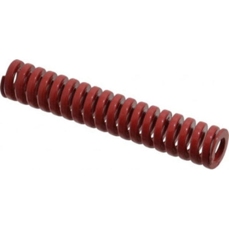 Danly 3/4 Hole Diam, 3/8 Rod Diam, 4 Free Length, Red Die Spring 26.8 Lb Max Deflection, 1.2 Max Deflection, Heavy Duty, Chromium Vanadium Steel 9-1216-26 – 76014695