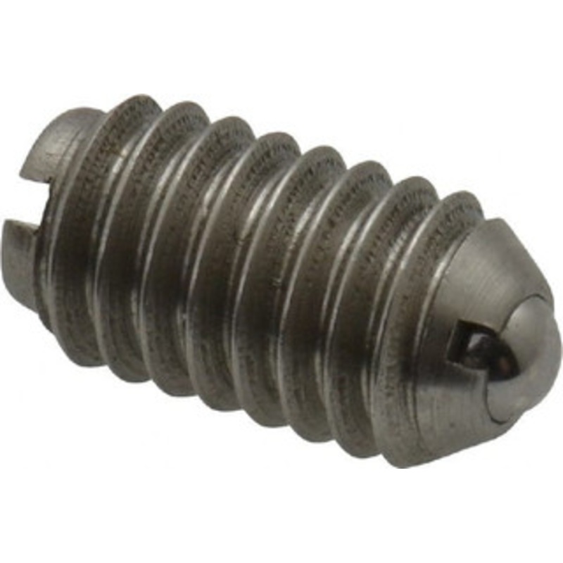 Gibraltar 5/16-18, 0.156 Ball Diam, 37/64 Body Length, 0.04 Max Ball Reach, Threaded Ball Plunger Stainless Steel Body, Stainless Steel Ball, 2 Lb Initial End Force, 4.5 Lb Final End Force 10107P-G – 85508356