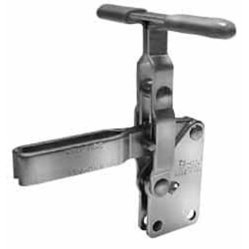 Knu-Vise 600 Lb Holding Capacity, Vertical Handle, Manual Hold Down Toggle Clamp 57 Handle Movement, 106 Bar Opening, U-Bar, Straight Base, Carbon Steel TS-600 – 71826929