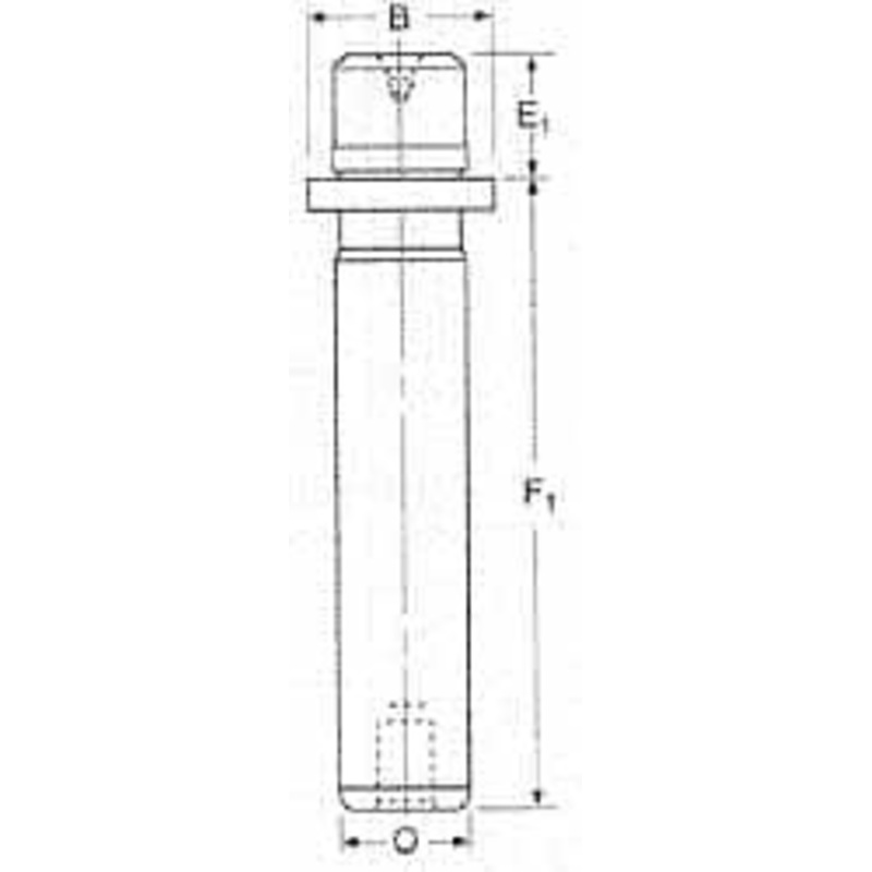 Danly 1-1/4 Diam x 9-15/16 Long Demountable Ball Bearing Guide Post 5/16-18, 1-9/16 Collar OD, 1-3/16 Above Collar, Hardened Steel 5-1035-826 – 09411265