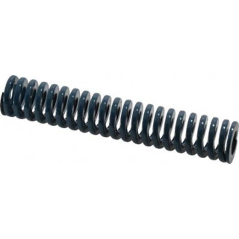 Danly 3/4 Hole Diam, 3/8 Rod Diam, 4 Free Length, Blue Die Spring 10.6 Lb Max Deflection, 1.51 Max Deflection, Medium Duty, Chromium Vanadium Steel 9-1216-21 – 76012699