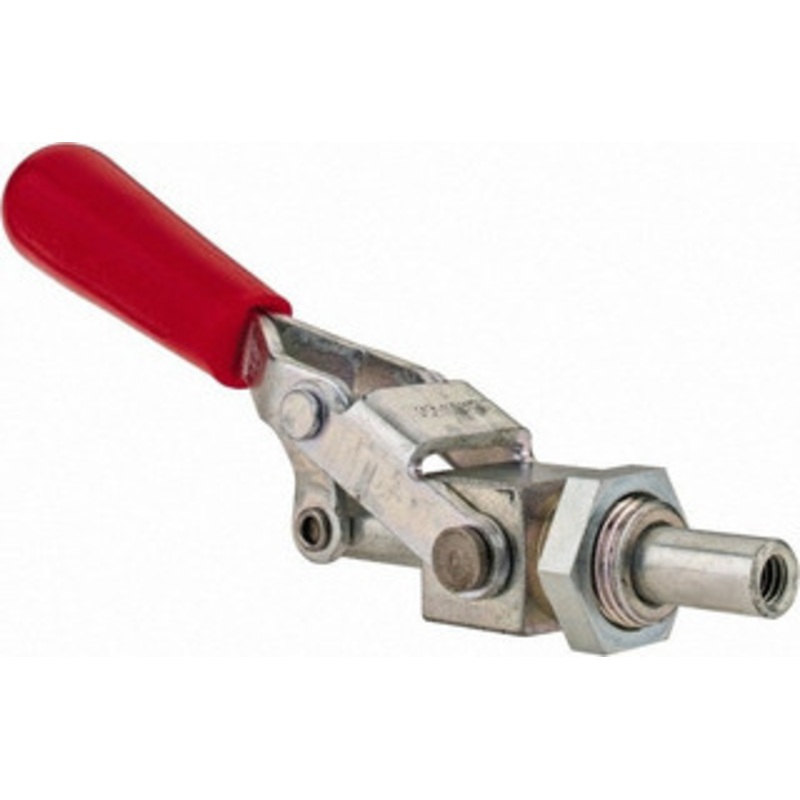 Destaco 300 Lb Load Capacity, Mounting Plate Base, Carbon Steel, Standard Straight Line Action Clamp 0.44 Plunger Diam, Straight Handle 604 – 06966204