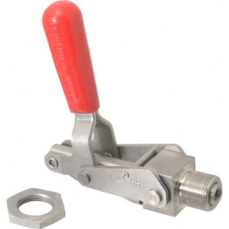 Destaco 700 Lb Load Capacity, Mounting Plate Base, Stainless Steel, Standard Straight Line Action Clamp 0.62 Plunger Diam, Straight Handle 624-SS – 06966444