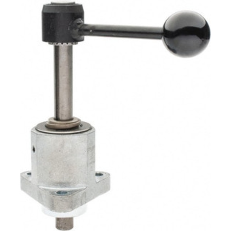 Destaco 9,000 N Capacity, M8 Plunger, 16mm Plunger Diam, Flange Mt, One Hand, Hand Lever Actuation, Variable Stroke Straight Line Action Clamp 60mm Max Rapid Stroke, 4mm Max Clamping Stroke, 9mm Mt Hole Diam FL-161/60 – 64825631