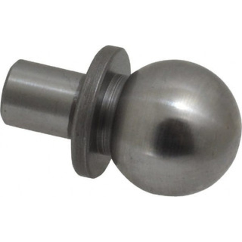 Gibraltar 1/2 Ball Diam, 1/4 Shank Diam, Steel Inspection Tooling Ball Thread Shank, 5/8 Ball Center to Shank Bottom, 5/16 Ball Center to Shoulder Bottom, with Shoulder 826877-G – 64254907