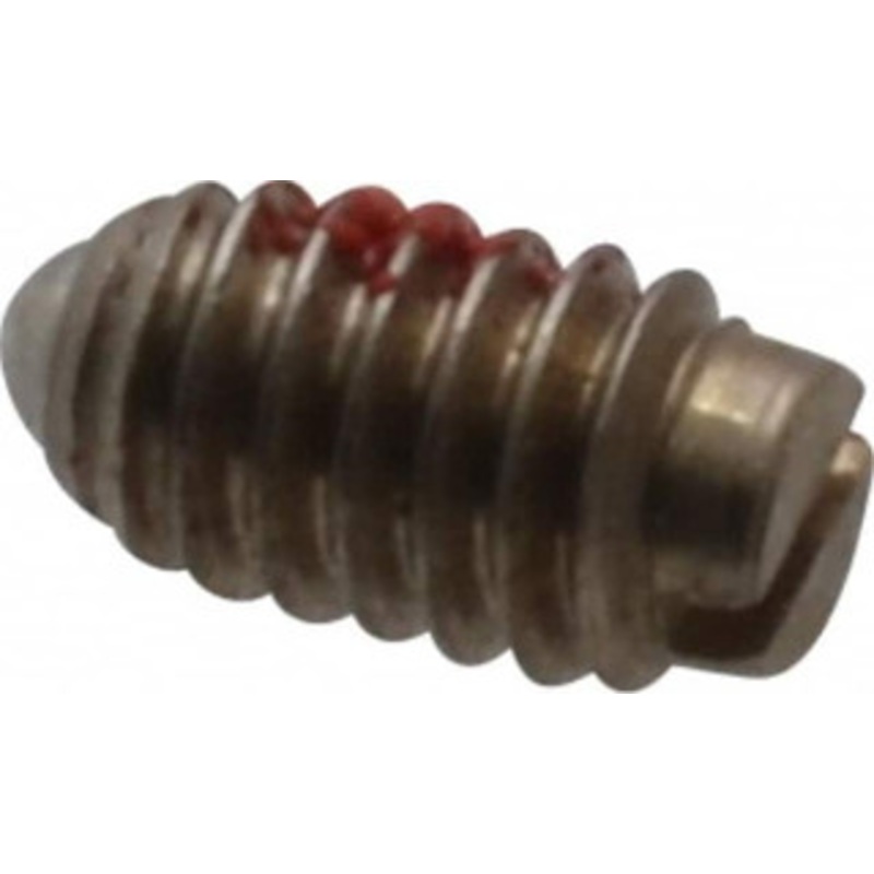 Gibraltar 4-48, 0.062 Ball Diam, 3/16 Body Length, 0.02 Max Ball Reach, Threaded Ball Plunger Steel Body, Steel Ball, 0.13 Lb Initial End Force, 0.5 Lb Final End Force, Locking Element 10001B-G – 65219974