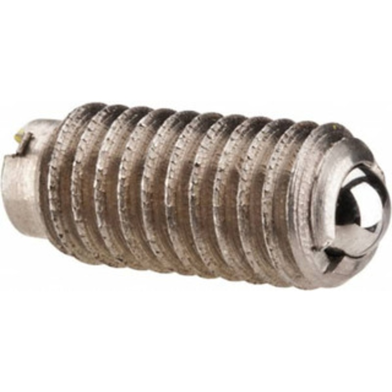 Gibraltar M6x1.0, 3.5mm Ball Diam, 14mm Body Length, 1mm Max Ball Reach, Threaded Ball Plunger Stainless Steel Body, Stainless Steel Ball, 6.29 Lb Initial End Force, 9 Lb Final End Force MSSW10-4BH-G – 06693592