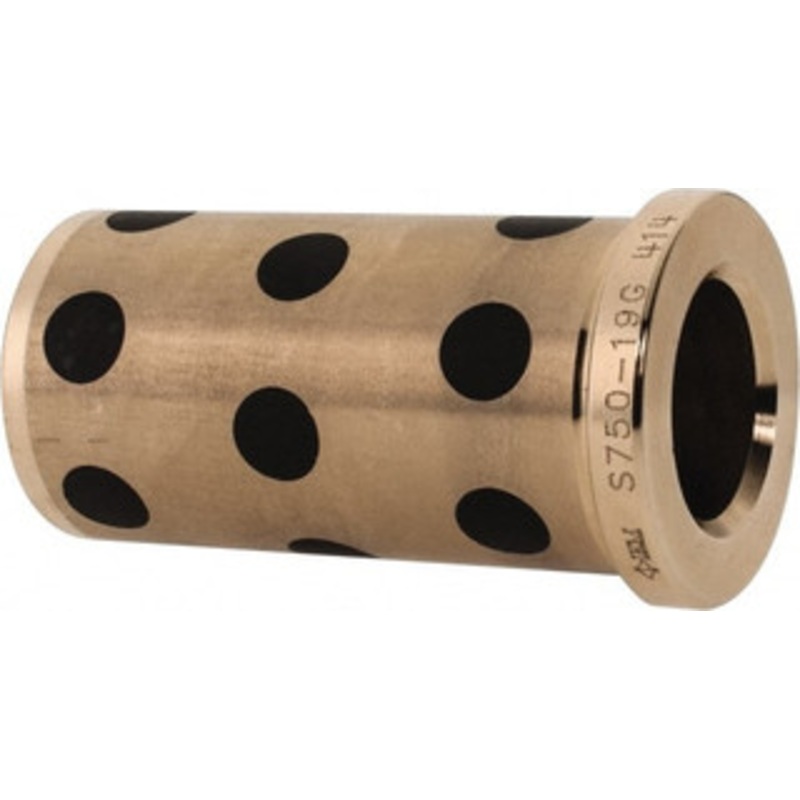 Danly 3/4 ID x 2-3/8 OAL, Aluminum Bronze, Die & Mold Shoulder Bushing Shoulder, 1-1/8 Bottom OD, 1-1/8 Top OD, 1.3 Collar OD, 2-3/16 Above Collar S750-19G – 03222338