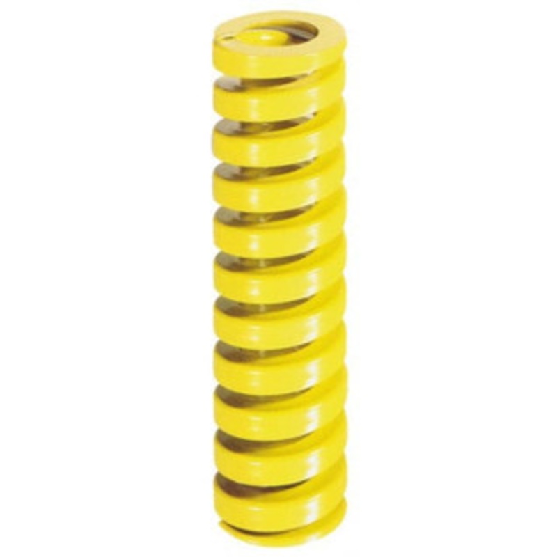 Danly 5/8 Hole Diam, 11/32 Rod Diam, 3-1/2 Free Length, Yellow Die Spring 17.3 Lb Max Deflection, 0.88 Max Deflection, Extra Heavy Duty, Chromium Vanadium Steel 9-1014-36 – 76016484
