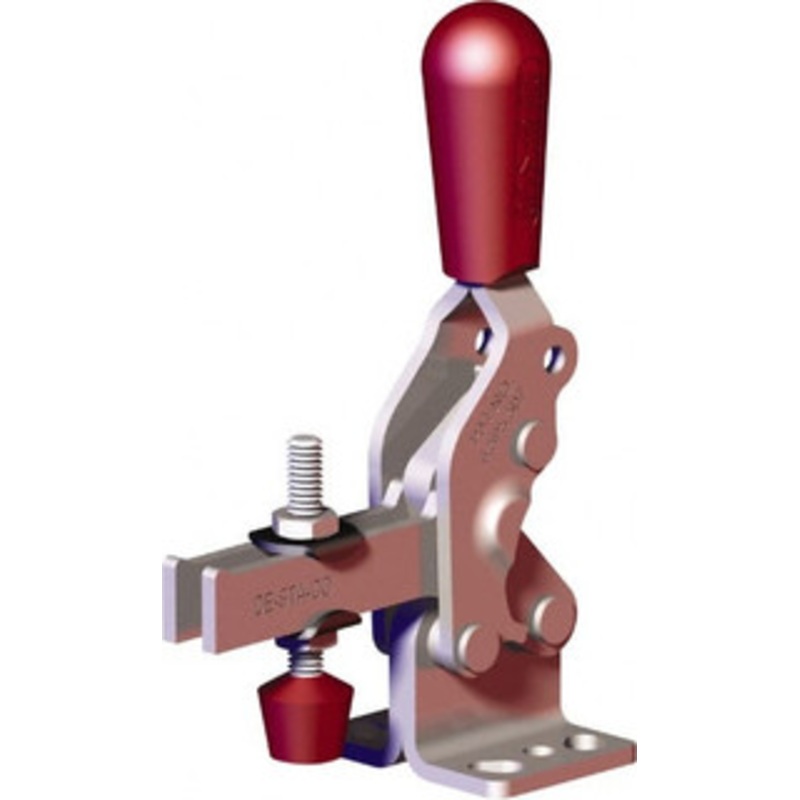 Destaco 607 Lb Holding Capacity, Vertical Handle, Manual Hold Down Toggle Clamp 72 Handle Movement, 90 Bar Opening, U-Bar, Flanged Base, Carbon Steel 2002-U207 – 59862532