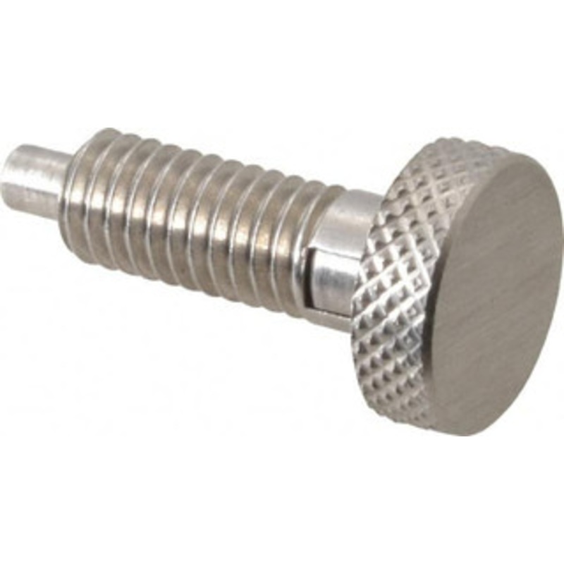 Gibraltar 3/8-16, 3/4 Thread Length, 0.185 to 0.186 Max Plunger Diam, 0.5 Lb Init to 3 Lb Final End Force, Locking Knob Handle Plunger Knurled Knob, 0.97 Length Under Head/Shoulder, 0.22 Plunger Projection SKLS-3-G – 04455986