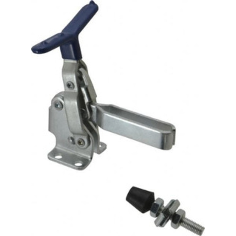 Gibraltar 375 Lb Holding Capacity, Vertical Handle, Manual Hold Down Toggle Clamp 62 Handle Movement, 115 Bar Opening, U-Bar, Flanged Base, Carbon Steel GIB-U-100T-15 – 77864320