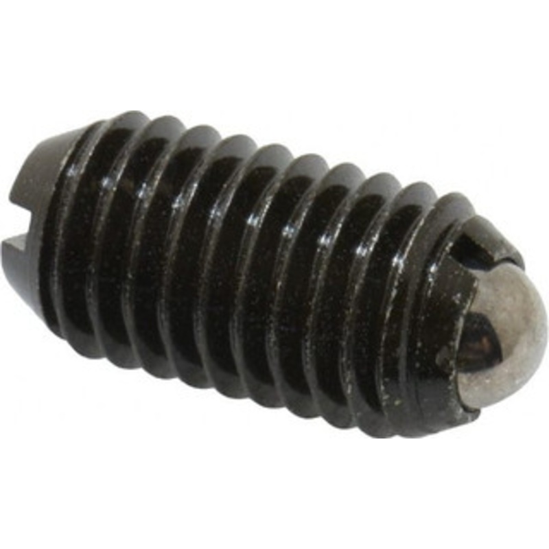 Gibraltar M10x1.5, 6mm Ball Diam, 19mm Body Length, 2mm Max Ball Reach, Threaded Ball Plunger Steel Body, Steel Ball, 4.5 Lb Initial End Force, 7.87 Lb Final End Force MSW10-6B-G – 06693451