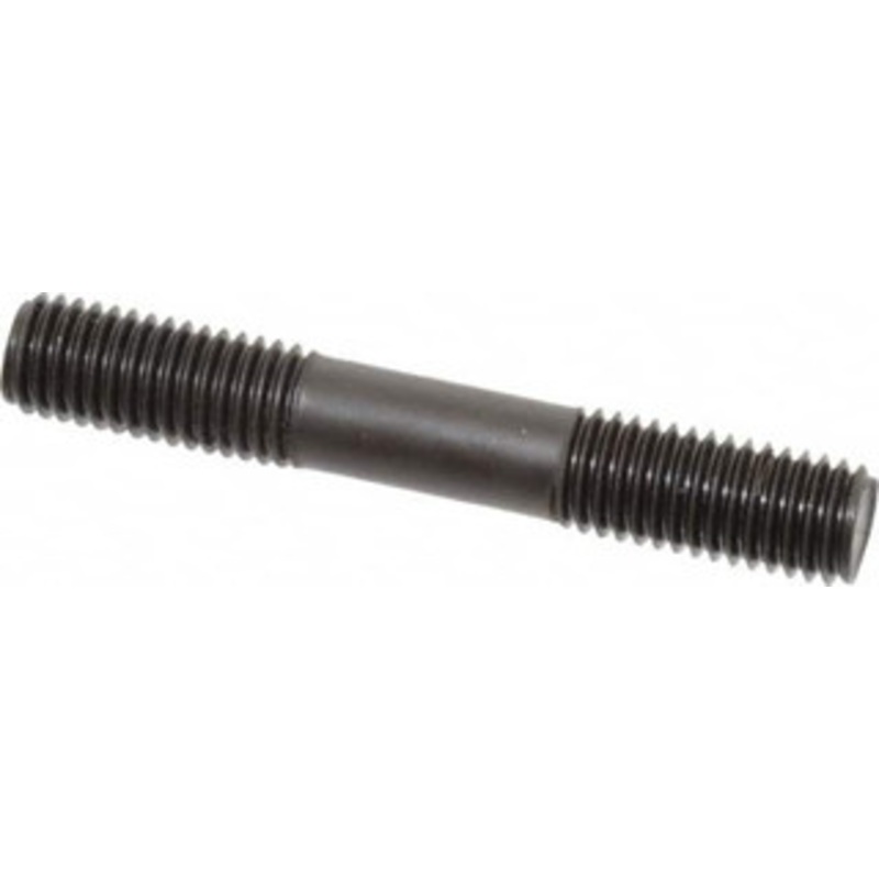 Gibraltar M12x1.75 80mm OAL Equal Double Threaded Stud Alloy Steel, Black Oxide Finish, 27mm Equal Thread Length, Metric 60503G – 74365719