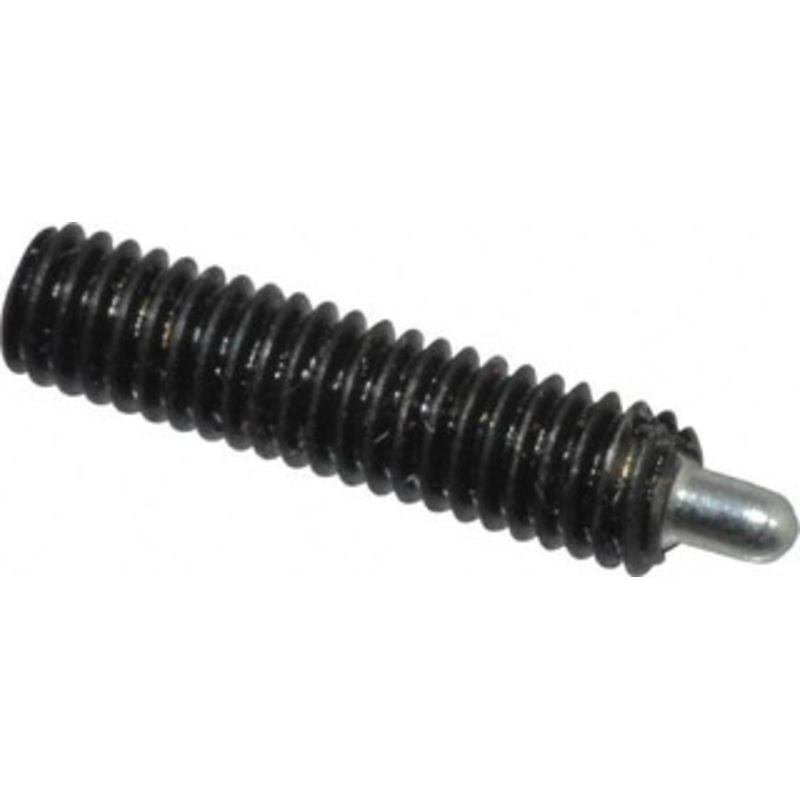 Jergens M4 x 0.7, 16mm Thread Length, 2.5mm Plunger Projection, Steel Threaded Spring Plunger 1.78mm Max Plunger Diam, 16mm Plunger Length, 0.32 Kg Init End Force, 1.04 Kg Final End Force, 2mm Hex 27270 – 82506015
