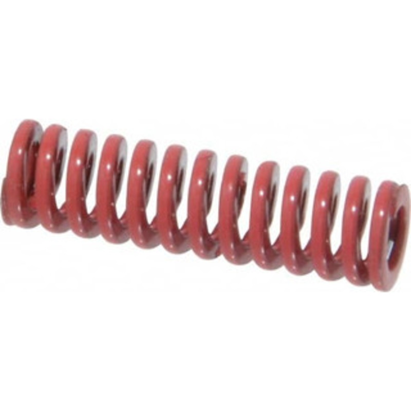 Danly 3/8 Hole Diam, 3/16 Rod Diam, 1-1/4 Free Length, Red Die Spring 10 Lb Max Deflection, 0.38 Max Deflection, Heavy Duty, Chromium Vanadium Steel 9-0605-26 – 76014026