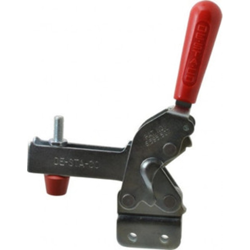 Destaco 1,400 Lb Holding Capacity, Vertical Handle, Manual Hold Down Toggle Clamp 66 Handle Movement, 78 Bar Opening, U-Bar, Straight Base, Electro-Plated Zinc, Carbon Steel 2010-UB – 05572334