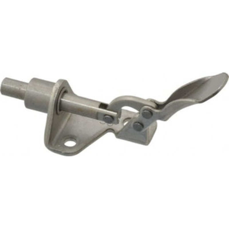 Destaco 100 Lb Load Capacity, Flanged Base, Stainless Steel, Standard Straight Line Action Clamp 3 Mounting Holes, 0.17 Mounting Hole Diam, 1/4 Plunger Diam, Thumb Handle 601-OSS – 03388097