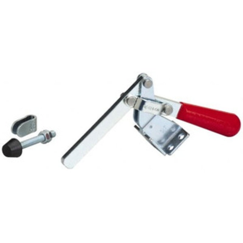 Destaco 375 Lb Holding Capacity, Vertical Handle, Manual Hold Down Toggle Clamp 60 Handle Movement, 185 Bar Opening, Solid Bar, Flanged Base, Carbon Steel 317-15 – 08096349