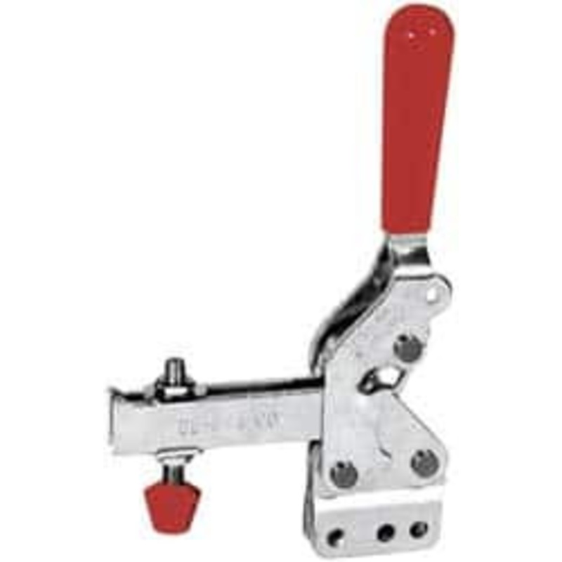 Destaco 600 Lb Holding Capacity, Vertical Handle, Manual Hold Down Toggle Clamp 66 Handle Movement, 75 Bar Opening, U-Bar, Straight Base, Electro-Plated Zinc, Carbon Steel 2002-UB – 05572284