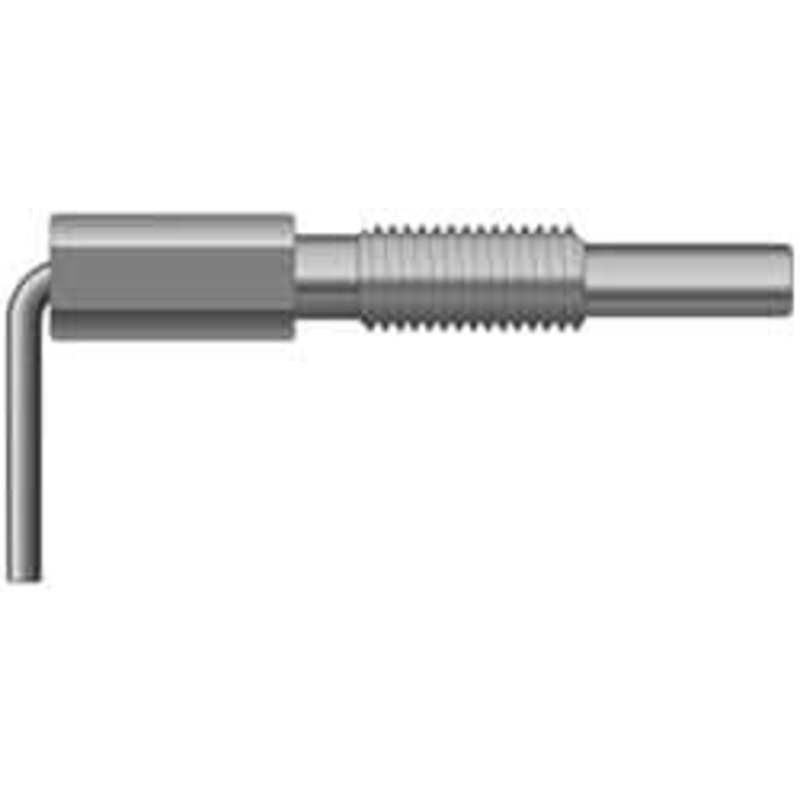 Gibraltar 1/2-13, 1.1 Thread Length, 0.31 Plunger Diam, 1 Lb Init to 5 Lb Final End Force, Steel L Handle Plunger 2.11 Body Length, 1-1/4 Length Under Head, Locking Element, 3/4 Plunger Projection LN-5-PT-G – 64169097