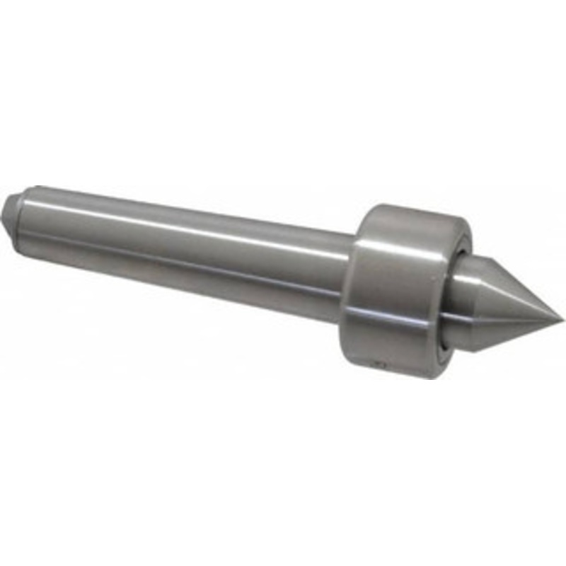 Riten MT2 Taper Shank, 1-1/4 Head Diam 1,500 Lb Capacity Live Center 1,000 Max RPM, 3/4 Head Length, 3/4 Point Diam, 13/16 Point Len, 400 Lb Max Workpc, Standard Point 12102 – 00093427