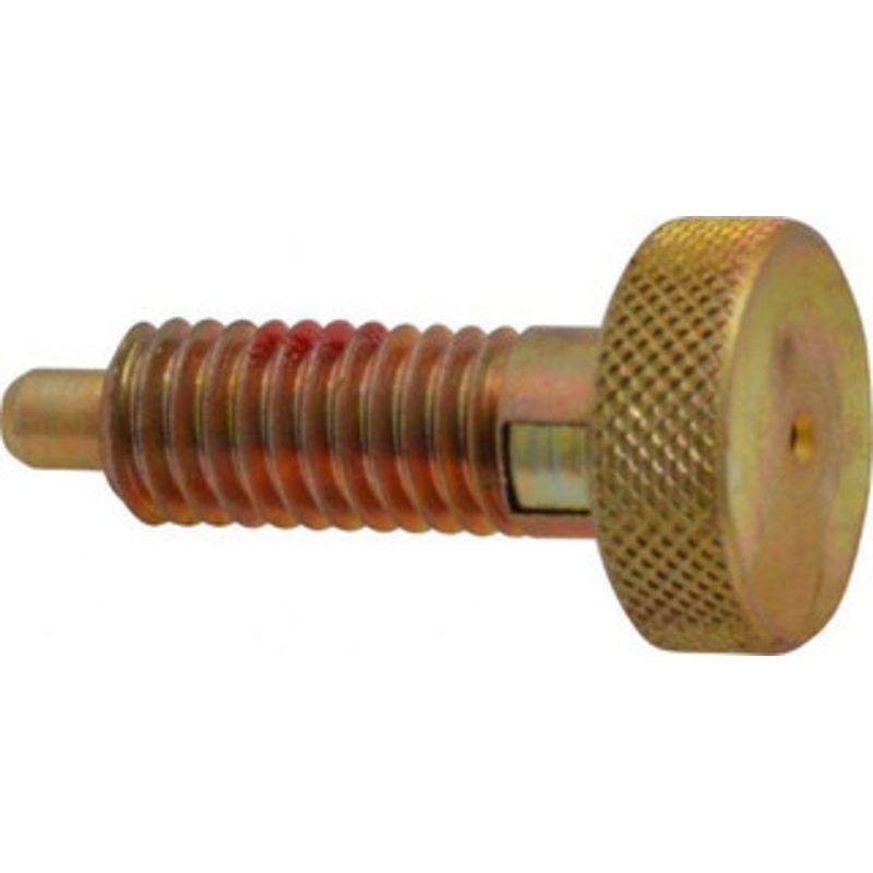 Gibraltar 3/8-16, 3/4 Thread Length, 0.185 to 0.186 Max Plunger Diam, 0.5 Lb Init to 3 Lb Final End Force, Locking Knob Handle Plunger Knurled Knob, 0.97 Length Under Head/Shoulder, 0.22 Plunger Projection KLS-3-PT-G – 04455853