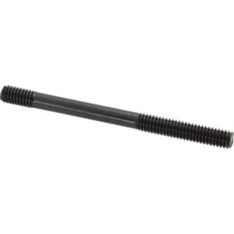 Gibraltar 5/16-18 4 OAL Unequal Double Threaded Stud Carbon Steel, Black Oxide Finish, 1-1/2 Long Thread Length, 1/2 Short Thread Length 40454G – 86776408