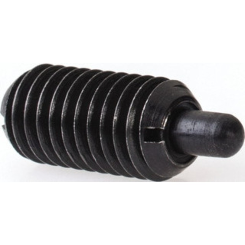 Gibraltar M8 x 1.25, 16mm Thread Length, 5mm Plunger Projection, Steel Threaded Spring Plunger 3.43mm Max Plunger Diam, 0.23 Kg Init End Force, 2.04 Kg Final End Force MSW10-5FSL-PT-G – 03313418
