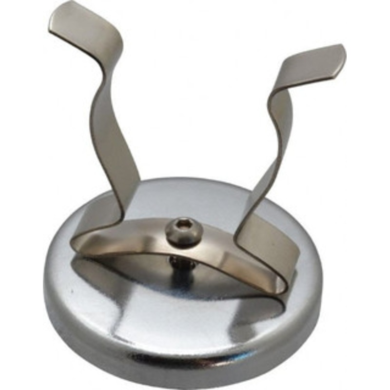 Mag-Mate 41 Lb Max Pull Force, 2-1/2 Overall Height, 2.63 Diam, Ceramic Cup Magnet Clamp Style, 1-7/8 Clamp Opening, Chrome Plated MX2500NP01 – 76627801